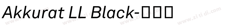 Akkurat LL Black字体转换 Akkurat LL Black字体转换